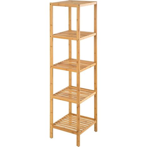 Bambus-Regalständer für Badezimmer 34x33x140 SRB26 Begryf