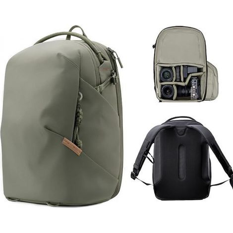 sac à dos pour appareil photo 22L 16L double compartiment, compatible avec les reflex numériques app (1/5)