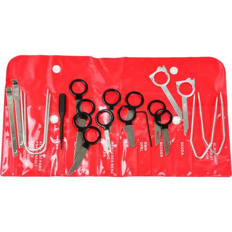Kit per la rimozione di autoradio e navigatore, 20 pezzi (25/50) (1/2)