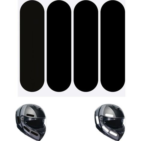 strisce riflettenti per casco da moto, adesivi riflettenti per casco da moto, decalcomanie riflettenti per casco da moto, adesivi per casco da moto per sicurezza e visibilità (1/5)