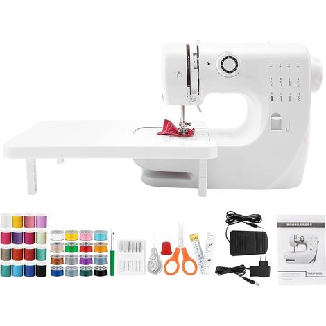 Machine à coudre avec pédale Machine à coudre électrique multifonctionnelle pour débutants, 12 points Machine à coudre portable avec kit de couture (1/5)
