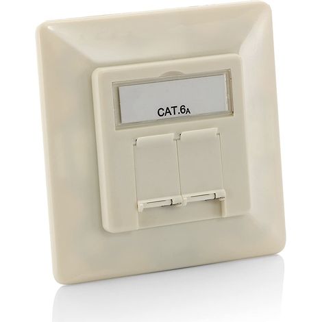 Kit 5 unità rosone cat6a embed blanco perla rif. 125775