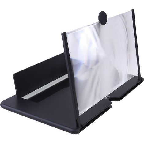 Amplificateur d'écran pour films 3D créatifs, loupe vidéo résistante aux radiations, support pour téléphone (noir)-26.00X17.00X1.00CM-Black