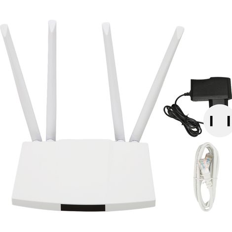 Routeur WiFi 4G 300Mbps avec emplacement carte SIM micro, 4 antennes, capacité 32 utilisateurs, hotspot mobile pour Asie Europe, prise US 100-240V (1/5)