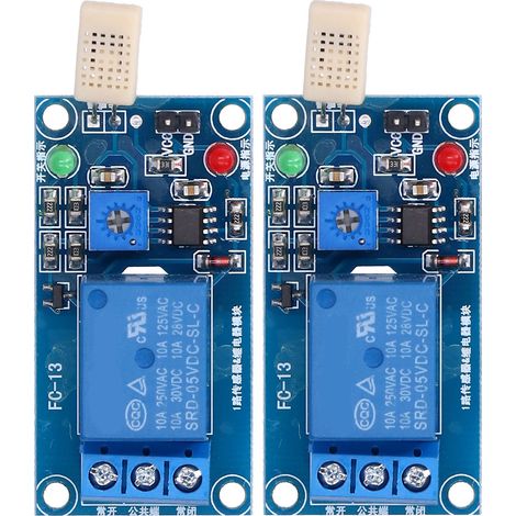 Stück DC 5V Feuchtigkeitssensor-Relais-Schaltmodul-Leiterplatten-Feuchtigkeitsregelungs-Schaltmodul für die Stromverteilung (1/5)