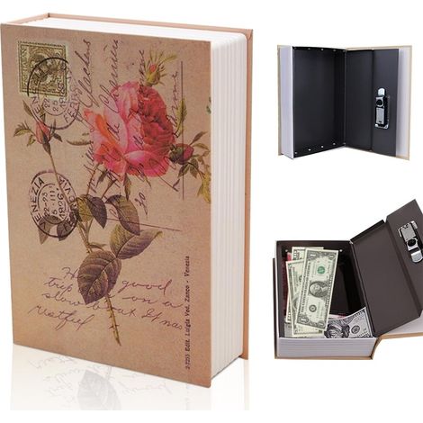 Coffre-Fort de Livre avec Serrure à Combinaison, Coffre-fort Secret pour Dictionnaire, 18  11,5  5,5 cm Livre Coffre Fort, pour l'argent, Bijoux, Passeport (1/5)