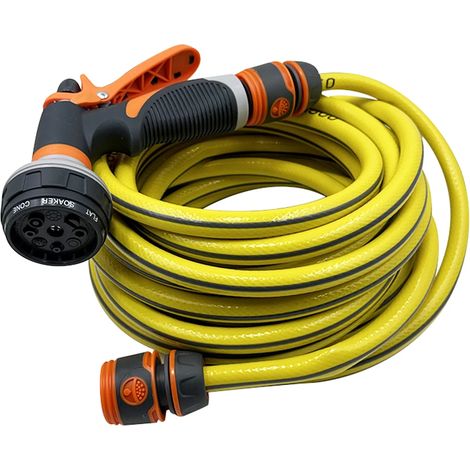 Pommeau de douche de jardin (15 m) à 8 modes, arroseur réglable pour plantes, pelouse et cour (1/4)