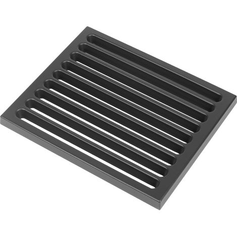 Kaminrost aus Gusseisen, 18 x 22 cm – Massiver Gusseisenrost – Mit Ersatzrippen – Ascherost für viele Kaminöfen – Hitzebeständig – 1 Stück (1/5)