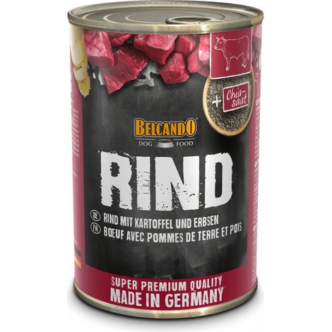 BELCANDO BEEF WITH POTATOES AND PEAS BœUF ADULTE 400 G (4002633512147) (1/3)