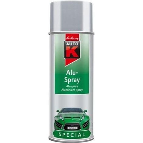 Peinture - AUTO K - Aluminium - Argent - 400ml - Spécial haute température (1/2)