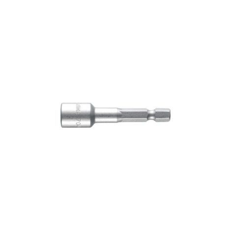 Wiha Inserto de llave de vaso, magnético de 55 mm de hexágono exterior de 1/4" E6,3 8.0 mm (04633)