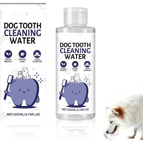 Bain de Bouche pour Chiens, Nettoyant Dentaire, Anti Mauvaise Haleine, Nettoie la Bouche en Douceur,Soins Dentaires pour Animaux (1/5)