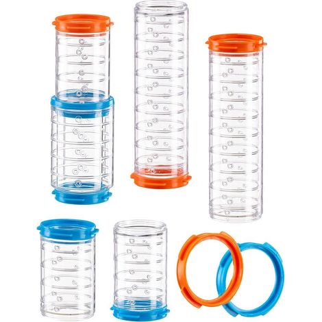 Ferplast Set Tubi Criceto, Accessorio Gabbia per Criceti, Totale 7 pezzi, Tunnel Criceto Trasparenti con Fori di Aerazione, Raccordi inclusi, KIT TUBE TUNNEL, Giochi per Criceti (1/5)