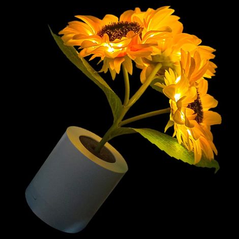 Veilleuse de chevet Tournesol Unique en Plastique et Tissu (1/5)