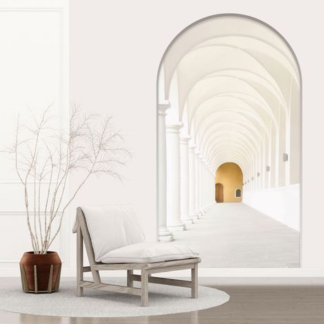 Stickers Trompe l'oeil Arche - Voute - Colonnade - 70 x 125 cm (1/5)