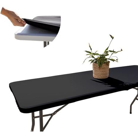 Rote rechteckige Tischdecke elastisch für alle Anlässe Partytischdecke Geburtstagsdekoration 183 x 76 cm Gartentischdecke Tischdekoration für (1/5)