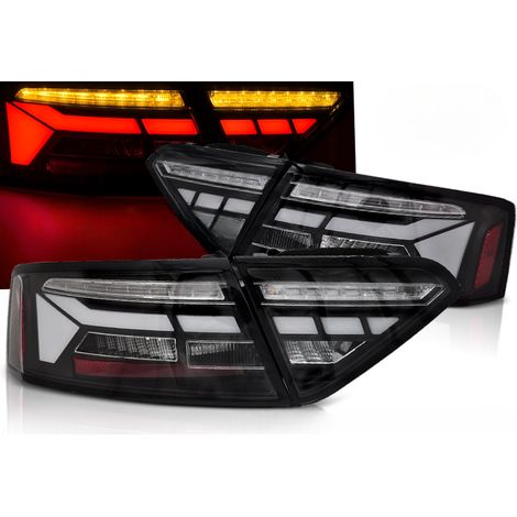 Paire de feux arriere Audi A5 de 2011 a 2016 FULL LED BAR Dyn noir-42034530 (1/5)