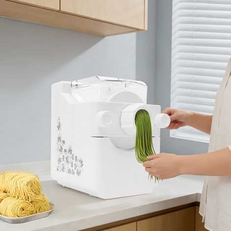 YISSALE - Machine à pâtes électrique 180 W – 9 moules interchangeables – Préparation rapide en 12-15 min – Moteur en cuivre pour mélange efficace (1/5)