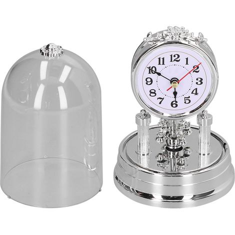 Horloge de bureau style européen, silencieuse et rotative, idéale pour la décoration intérieure du salon et de la chambre. (1/5)