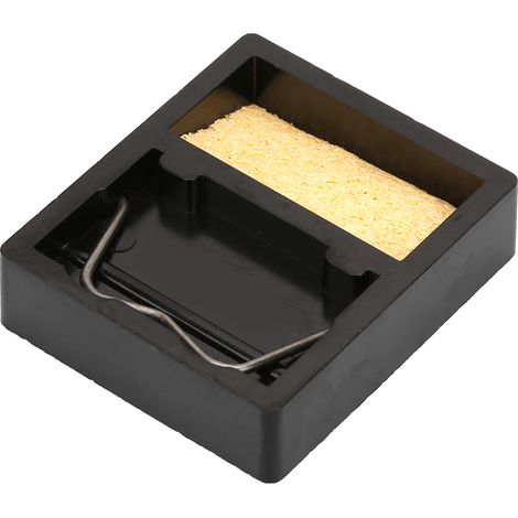 Support pour mini fer à souder électrique avec éponge, résistant à la chaleur jusqu'à 600 °C (1/5)