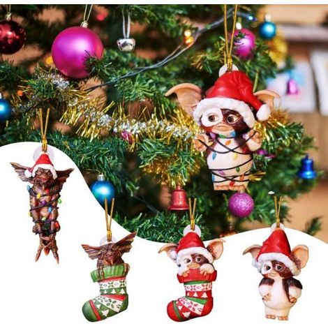 Chaussettes de Noël - - Ornements de sapin - Acrylique - Rouge - 8.5 x 6 cm (1/4)
