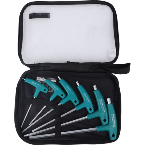 Clé Allen T-Handle Lot de 6 Pièces H3-H10 en Acier 45 Outil de Réparation Quincaillerie (1/5)