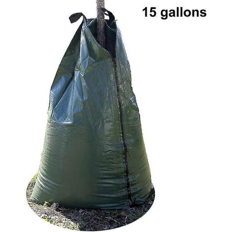 Sac d'arrosage pour arbres de 15 gallons, sac d'arrosage robuste à diffusion lente, sac d'arrosage pour plantes, sac d'arrosage goutte à goutte portable pour arbres, idéal pour les propriétés nouvelle (1/5)