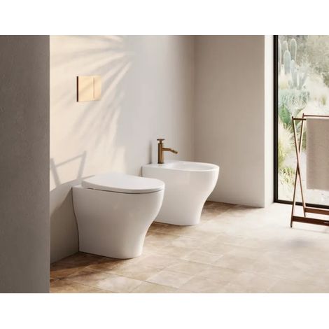 Sanitari Sfera 52 Filomuro 52x35 cm Silentech con Copriwater Slim (1/2)