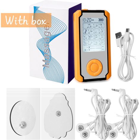 TENS-Gerät mit 16 Modi, elektrische Muskelstimulation, EMS, Akupunktur, Ganzkörpermassage, digitale Therapie, Elektrostimulations-Massagegerät Herald06897-AquaForge
