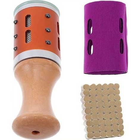 Bâtonnets de moxa et support pour réchaud à moxibustion, masseur de points d'acupuncture pour moxibustion, boîte de massage à rouleau de jade, unisexe. (1/5)