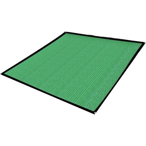 Quadratisches grünes Sonnensegel, verstärkt, atmungsaktiv, für den Außenbereich, 2x2m, 14 Befestigungspunkte (1/5)