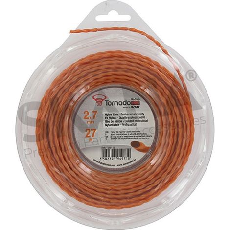 TRIMMERLINIE TWISTED 2,7MM RIF 1517115 KOMPATIBEL MIT TORNADO