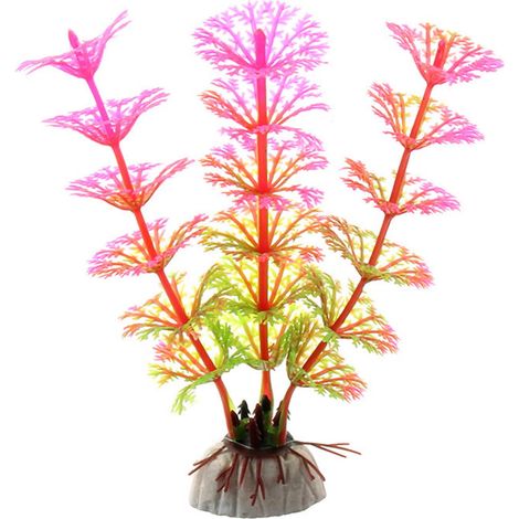 Décor Aquatique Artificiel - Plantes Vertes Miniatures pour Aquarium - Ornement de Paysage et Cachette - Lot de 10 Pièces (1/3)