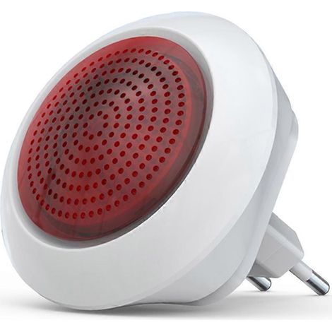 Détecteur de son et de lumière Tuya sirène intégrée de 100 dB alarme de sécurité connectée et contrôlable via l'application SmartLife prise ZigBee UE (1/5)