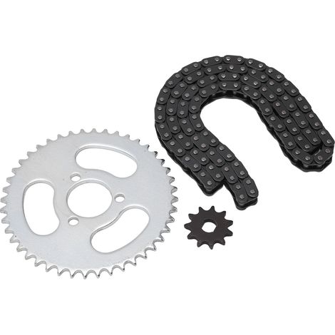 Kit chaîne et pignons avant/arrière T8F haute puissance pour karts modifiés, quads et mini motos (1/5)