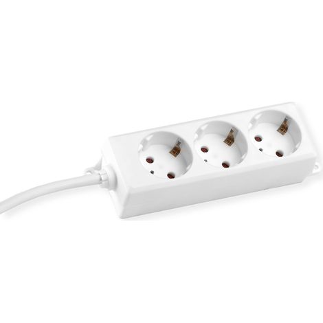 BACHMANN SELLY 3 X CEE7/3 BLANC, 3 X CONTACT DE PROTECTION 387.274S