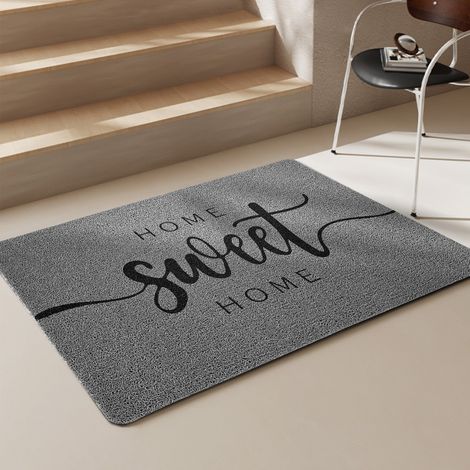 New style entrance mat, bathroom rug, PVC loop floor mat, non-slip doormat for toilet and entryway - Sweet granny gray - 4060CM loop