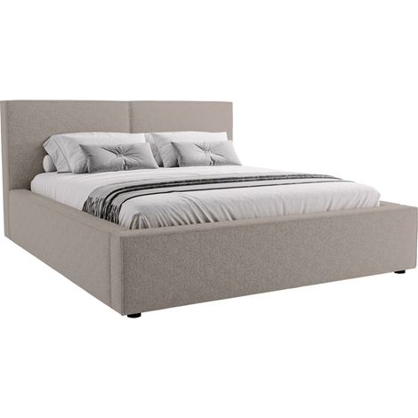Lit TrendyNest 117, Coral 50, Double, 180x200, Tapisserie, Sommier à lattes, 200x223x98cm (1/5)