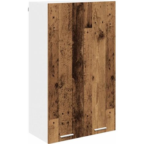 Armadio pensile modernizzato spazio portaoggetti 60 x 31 x 100 cm in legno multistrato antico 020053399