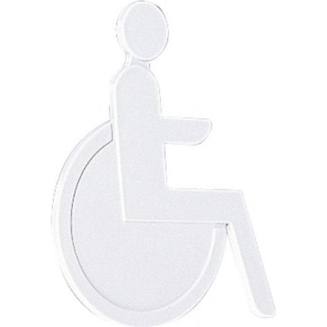 Pictogramme nylon - Handicapé - NY.PCT4 - L 113 x H 130 mm - Noir 16 (1/3)