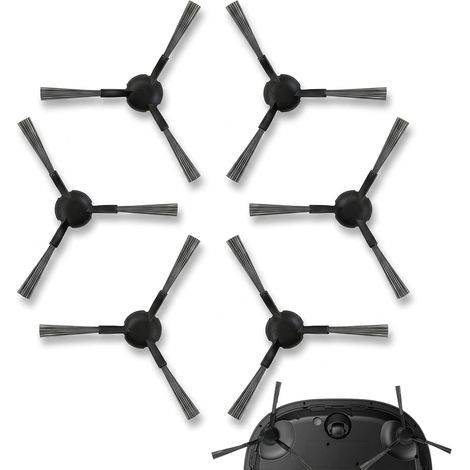 Pieces Side Brushes for Dreame L40 Ultra AE/E30 Ultra/L10s Pro Ultra Heat Replacement Side Brushes for L10s Ultra Gen 2/X30 Ultra/L20 Ultra/Mova S10 Robot Vacuum Cleaners Soft Silicone (1/5)