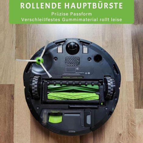 Brosse À Rouleaux - Caoutchouc Haute Qualité - Compatible Roomba E J I - Tous Sol - 4 Pièces (1/5)