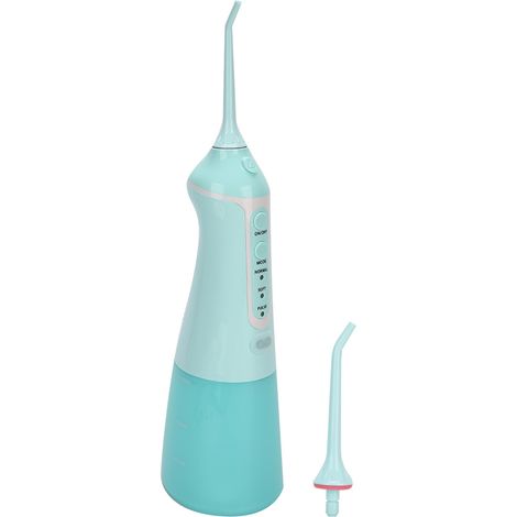 Hydropulseur buccal portable électrique pour le nettoyage des dents, vert (1/5)