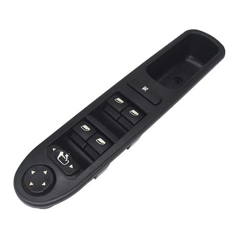 Botón del regulador de ventana 207, interruptor de control del regulador de ventana eléctrico KASturbo 6554.QG 6490.EH (1/5)