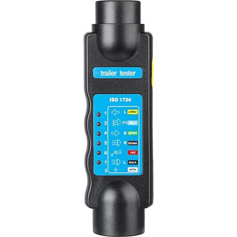 Testeur Remorque 7 Broches, Testeur Prise Remorque 7 Broches, 12V Testeur Feux Remorque Câble Câblage Circuit Outils de Diagnostic, pour Caravan RV Voiture (1/5)