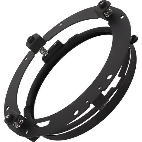 Adaptateur de phare de moto 7 pouces, bague de montage ronde, support, adaptateur de phare, noir (1/5)
