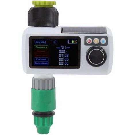 Automatic Solar Watering Timer IP68 Waterproof Irrigation Sprinkler System Programmable Garden Watering Timer Hose Faucet Timer Controller (1/4)