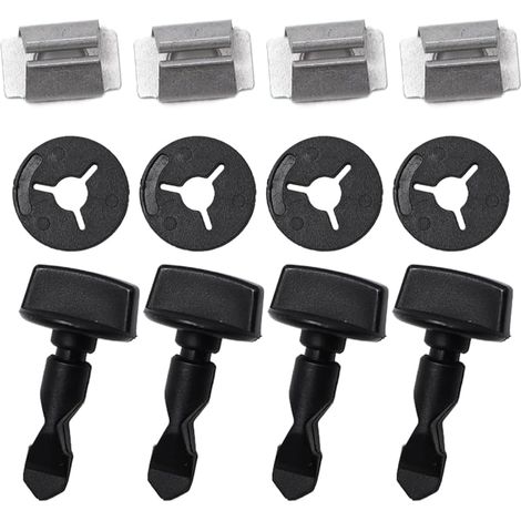 Lot de 12 vis d'attelage remorque Vis pour la pince de fixation du pare-chocs pour A3 8P A1 Q5 Q7 TT Golf 4 5 6 7 Transporter T3 T4 T5 T6 Polo CC Jeta 6N0129355