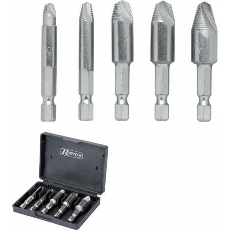 Set di Estrattori per viti spanate Ribimex (1/2)