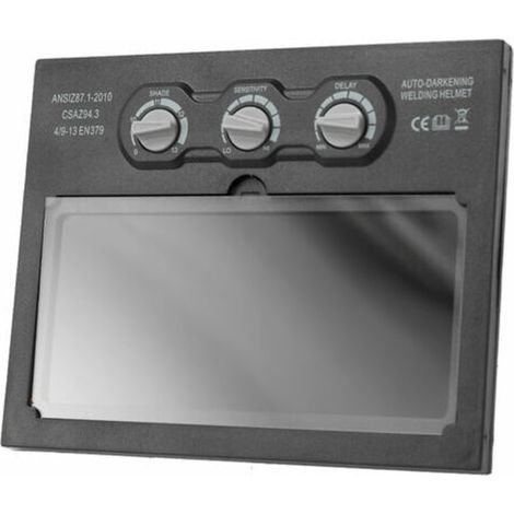 Casque de soudure à obscurcissement automatique, alimenté par énergie solaire, protection oculaire professionnelle pour soudage MMA/TIG/MIG, écran LCD, teinte réglable, confortable et léger, usage ind (1/5)